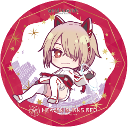 【ヘブンバーンズレッド×スモールワールズ】描き起こしミニキャラアクリルコースター【A】