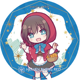 【ヘブンバーンズレッド×スモールワールズ】描き起こしミニキャラアクリルコースター【B】