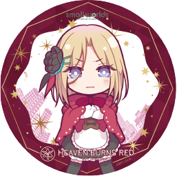 【ヘブンバーンズレッド×スモールワールズ】描き起こしミニキャラアクリルコースター【B】