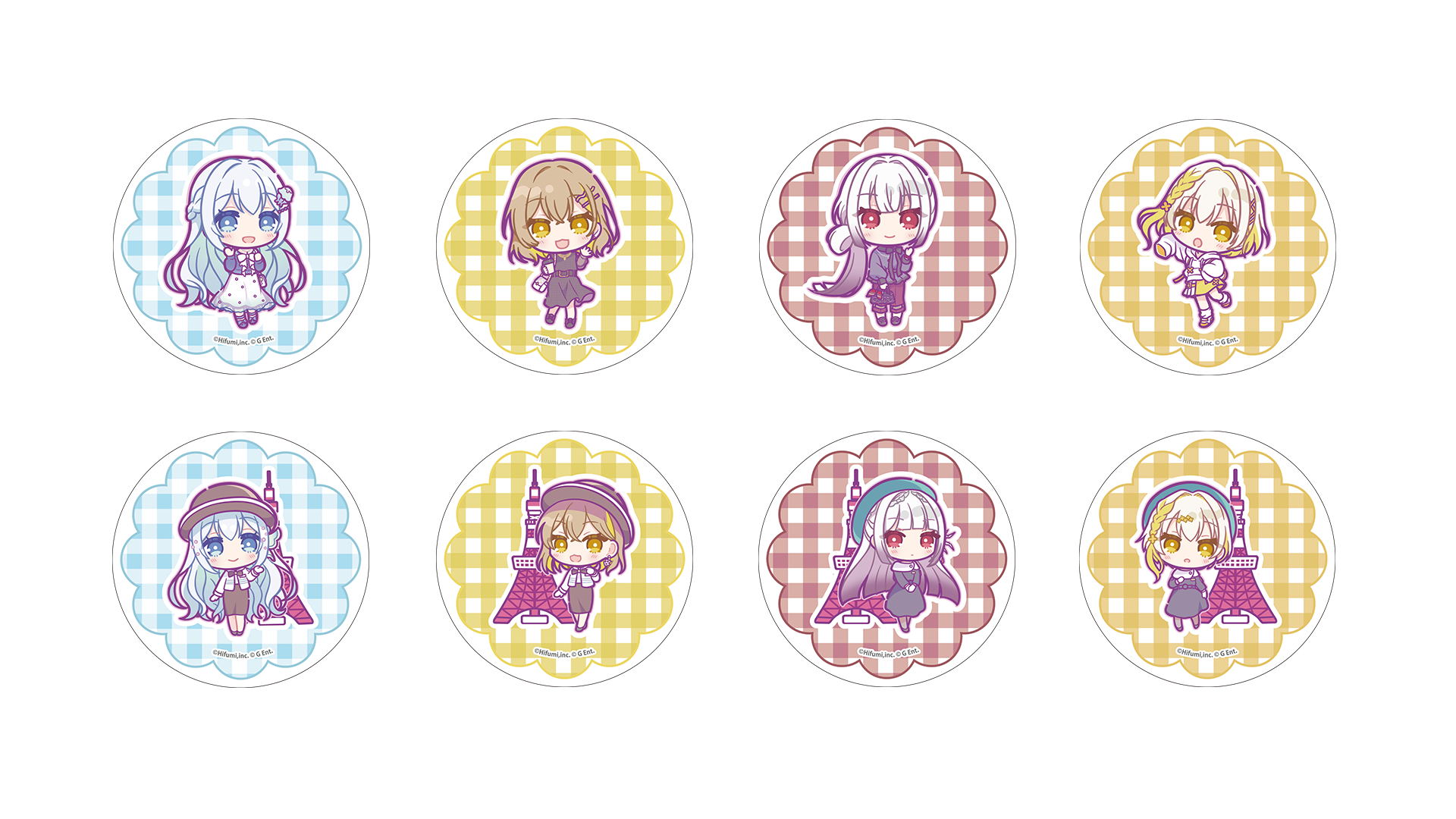 ランダムアクリルコースター(8種)