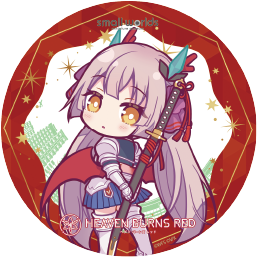 【ヘブンバーンズレッド×スモールワールズ】描き起こしミニキャラアクリルコースター【A】