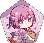 【ヘブンバーンズレッド×スモールワールズ】描き起こしミニキャラ缶バッジ【B】