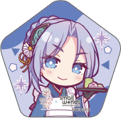 【ヘブンバーンズレッド×スモールワールズ】描き起こしミニキャラ缶バッジ【A】
