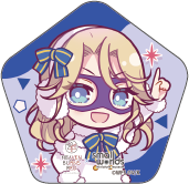 【ヘブンバーンズレッド×スモールワールズ】描き起こしミニキャラ缶バッジ【B】