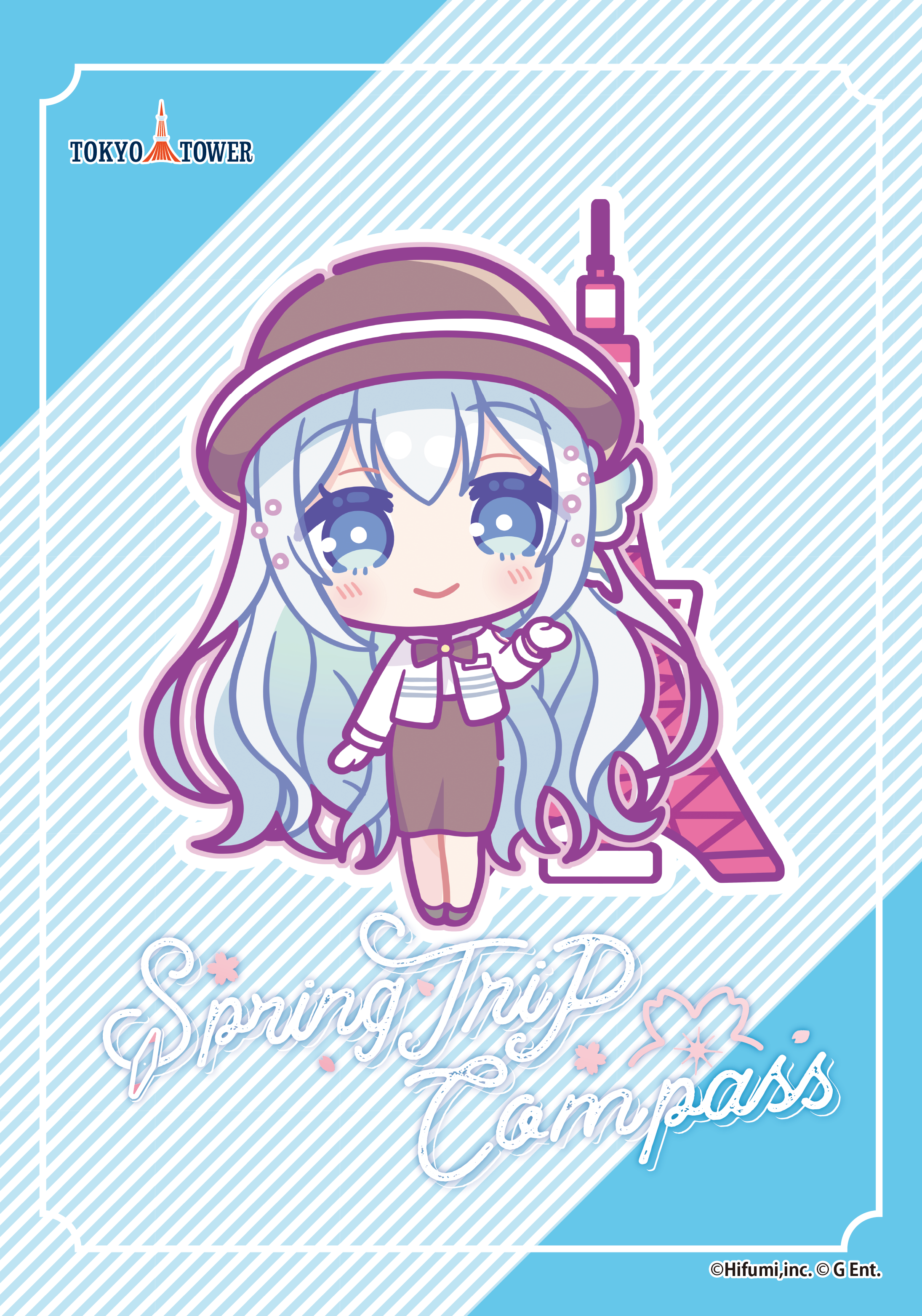 ブロマイド 藍月なくる(ミニキャラ制服ver.)