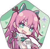 【ヘブンバーンズレッド×スモールワールズ】描き起こしミニキャラ缶バッジ【B】
