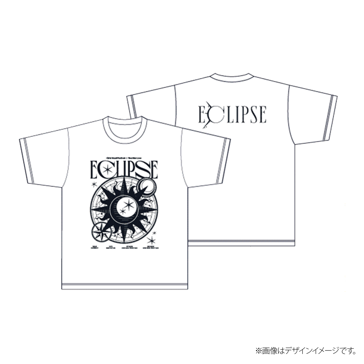 藍月なくる＆棗いつき Presents「ECLIPSE -Girls Vocal Festival- / -Two Man Live-」グッズ Tシャツ
