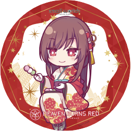 【ヘブンバーンズレッド×スモールワールズ】描き起こしミニキャラアクリルコースター【A】