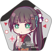 【ヘブンバーンズレッド×スモールワールズ】描き起こしミニキャラ缶バッジ【B】
