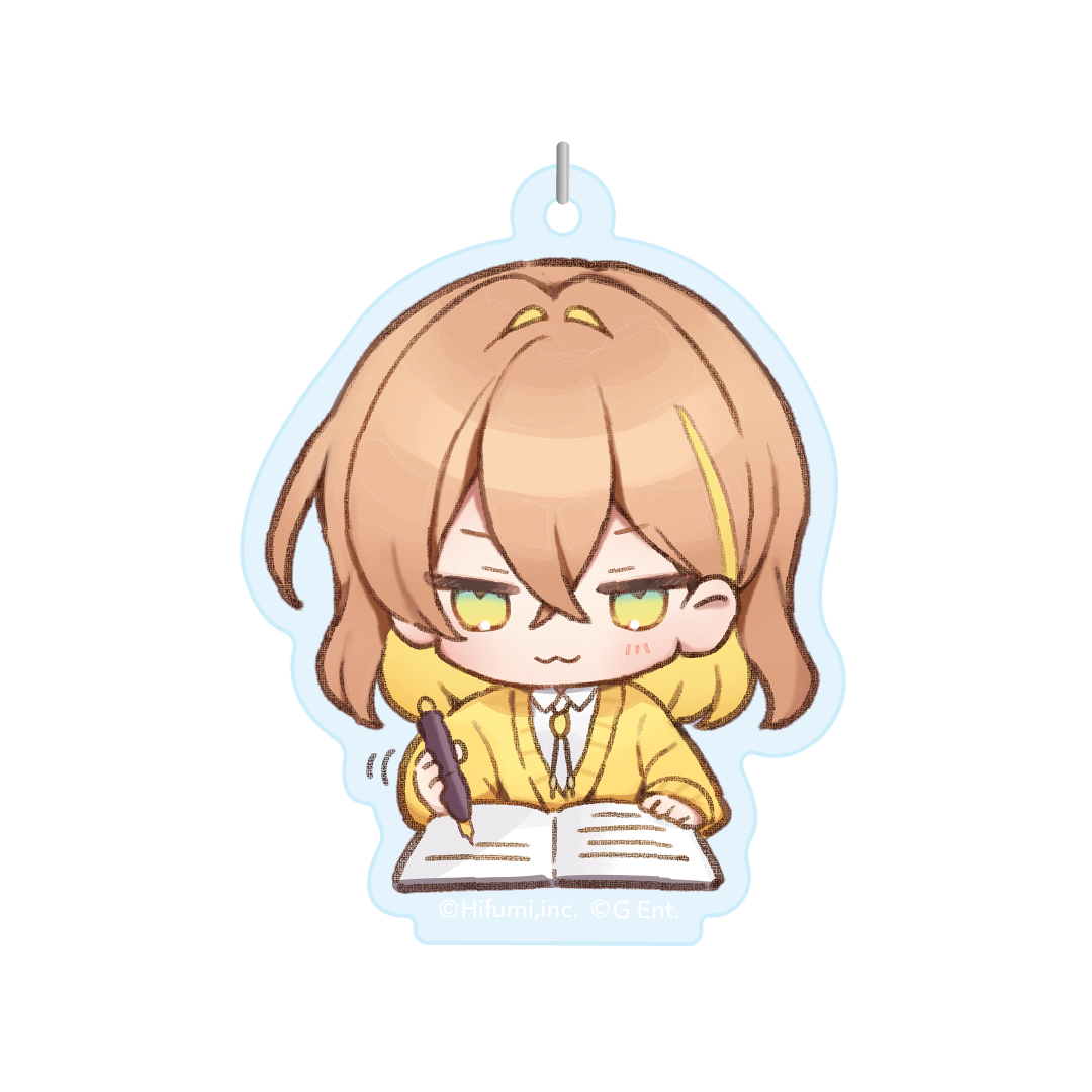 【「棗いつきの書斎から」 公開録音イベント】アクリルキーホルダー（ミニキャラ執筆ver.）