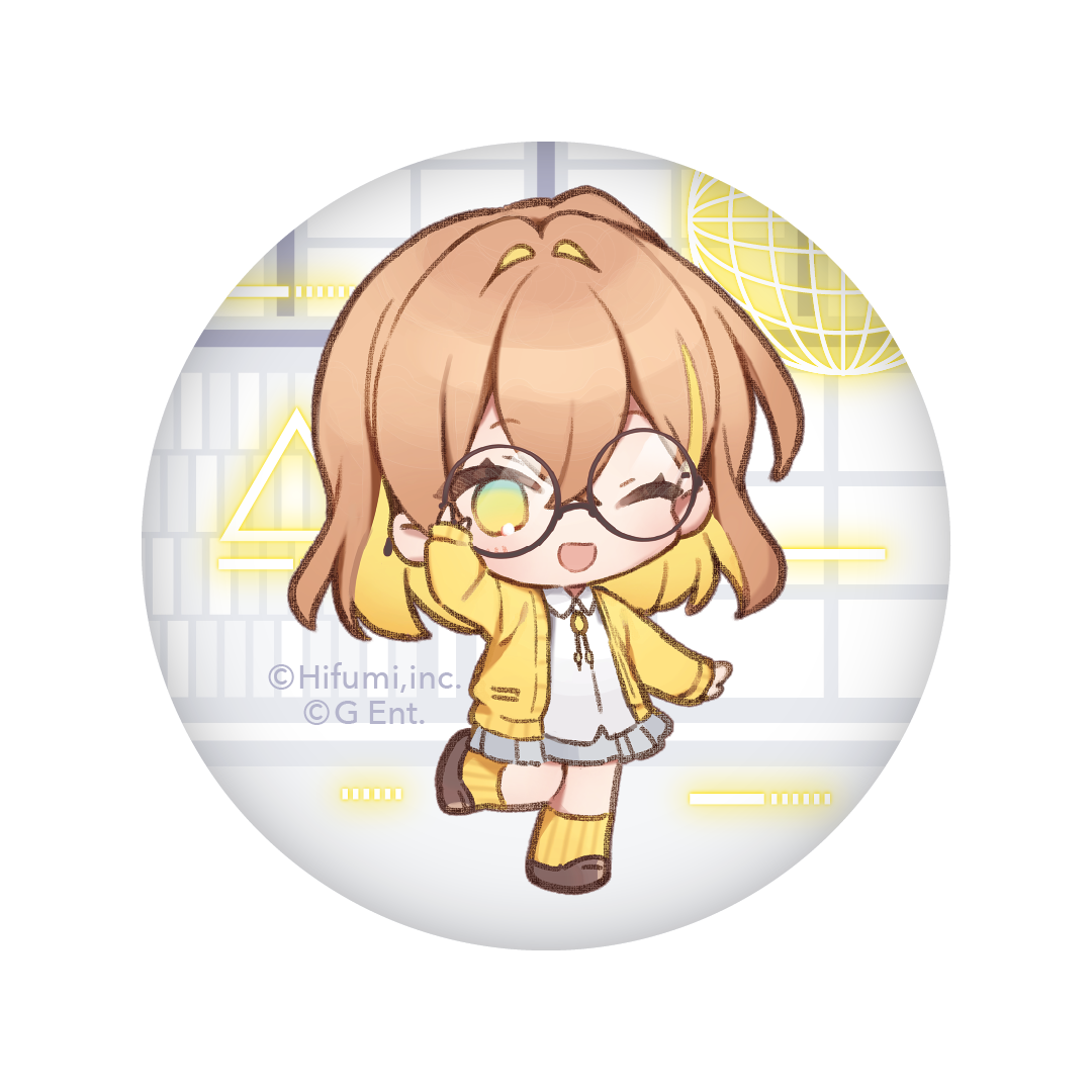 【「棗いつきの書斎から」 公開録音イベント】缶バッジ（ミニキャラウインクver.）